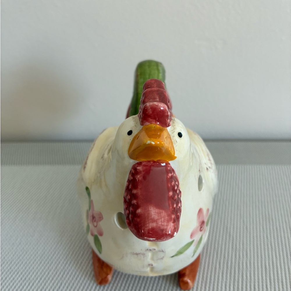 vintage ceramic chicken tealight or potpourri holder. - Picture 2 of 4